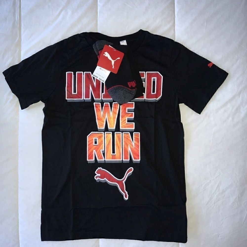 PUMA Boys' 2-Piece Graphic Tee and Sock